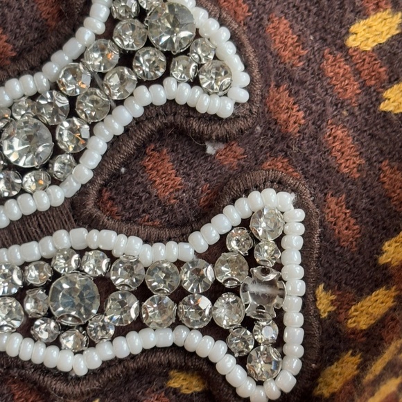 LV Checkered Brown Embroidered T shirt - Large - Picture 3 of 10